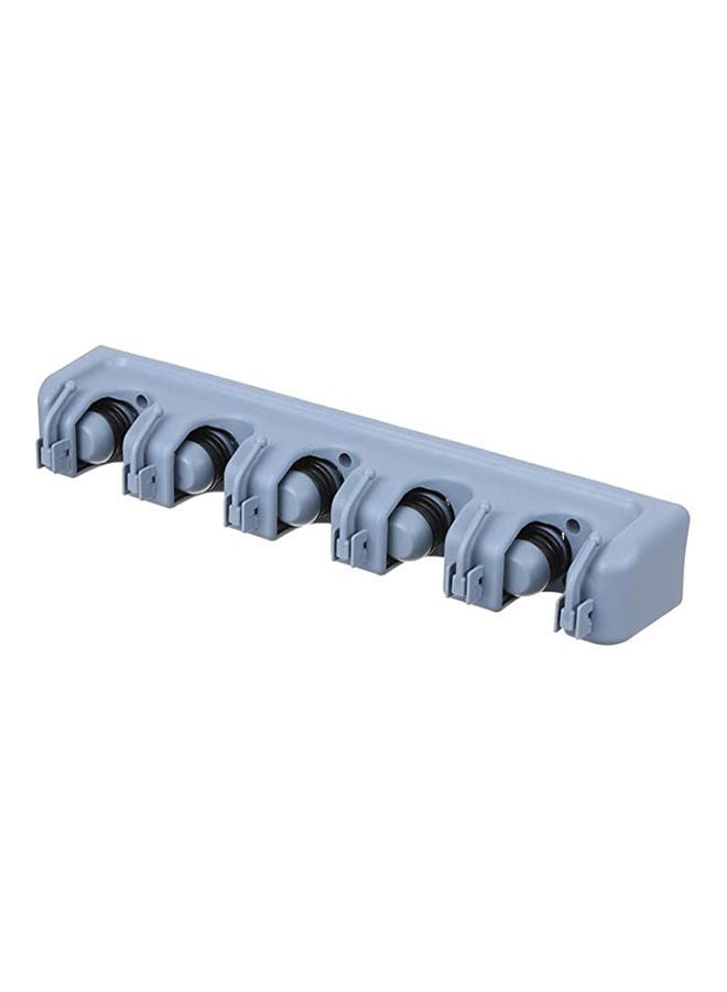 Plastic Broom Brush - Mop Holder Grey  - Image 1