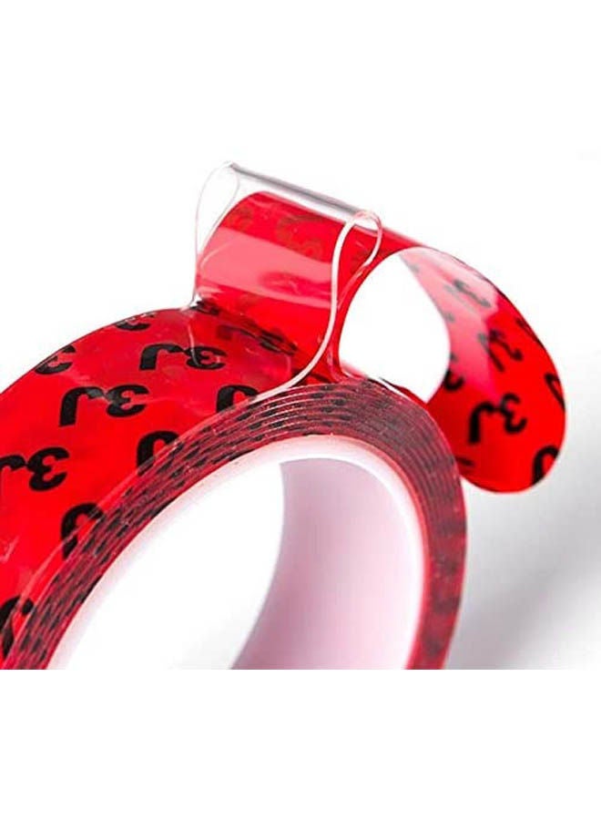 Reusable Washable Adhesive Gel Magic Tape Strong Adhesive Red - Image 2