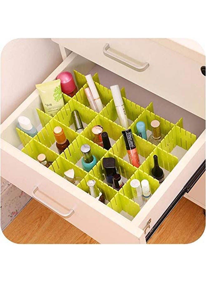4 pcs Closet Underwear Organizer Plastic Green