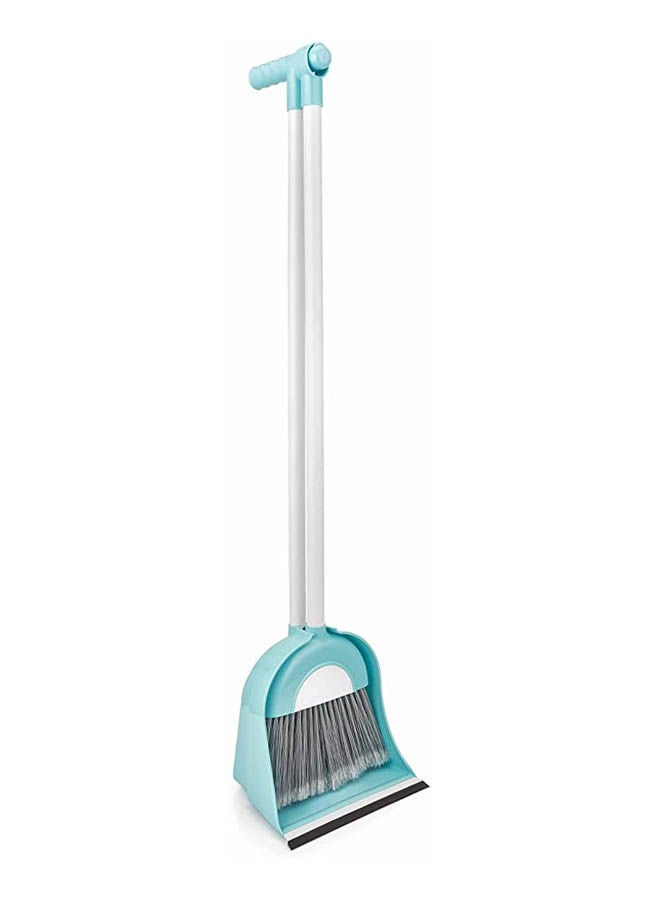 Generic Dustpan Cleaning Sweeper With Broom Silver 