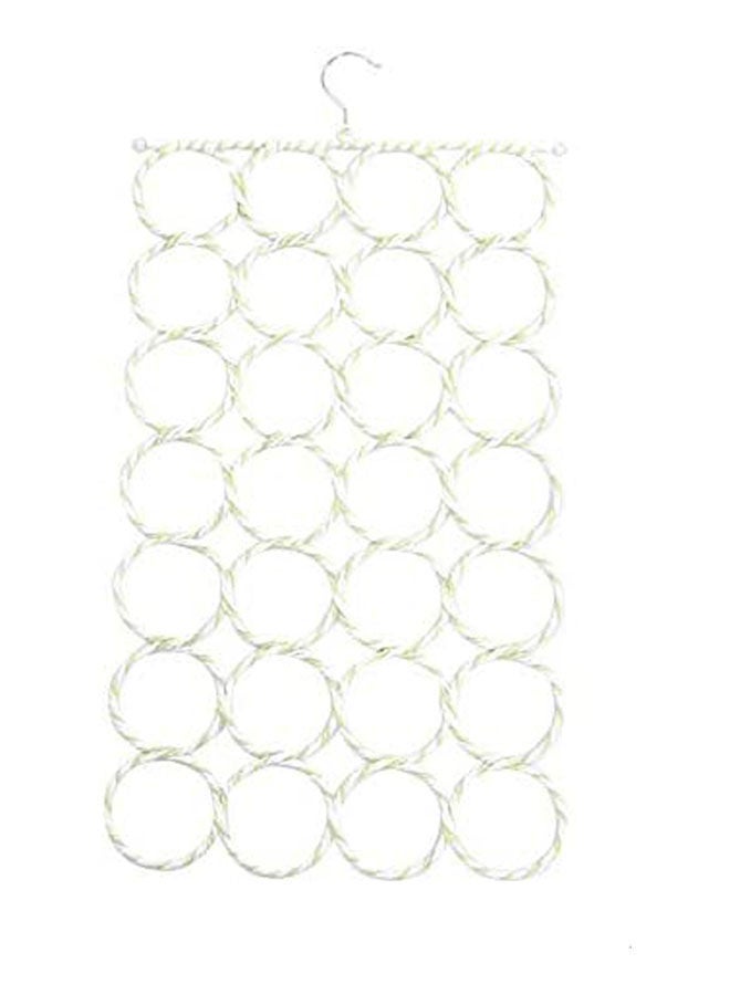 Fabric Scarves Hanger 28 Holes Lemon