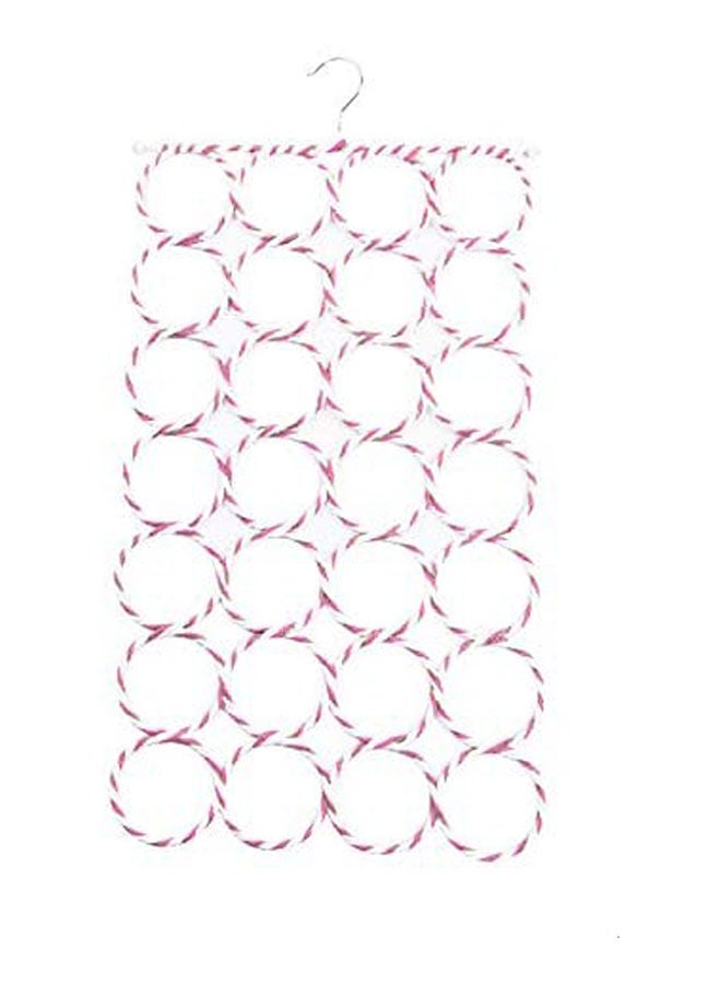 Fabric Scarves Hanger 28 Holes Purple