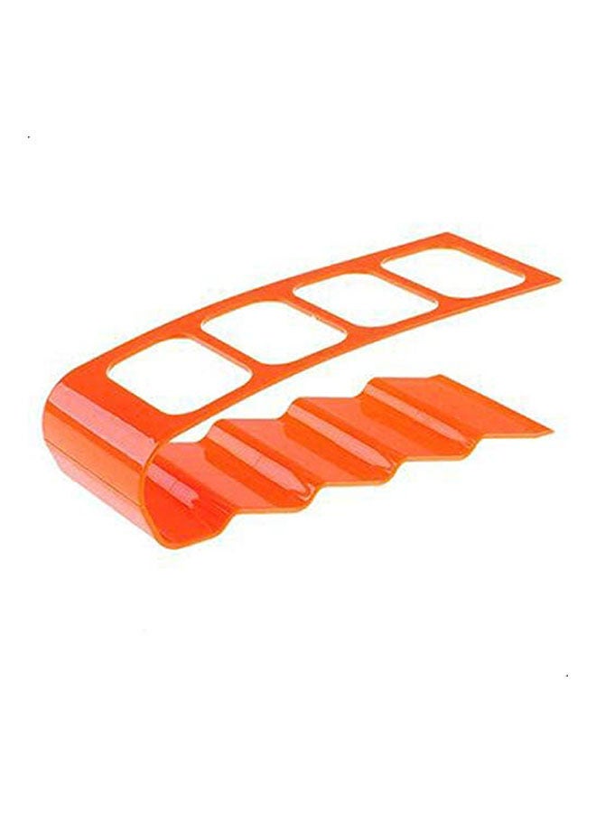Four-Lattice Remote Control Storage Holder Desktop Plastic Rack Orange