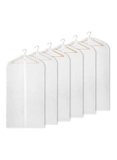 Generic Hanging Garment Bag Suit Bag For Storage-Set Of 6 White 