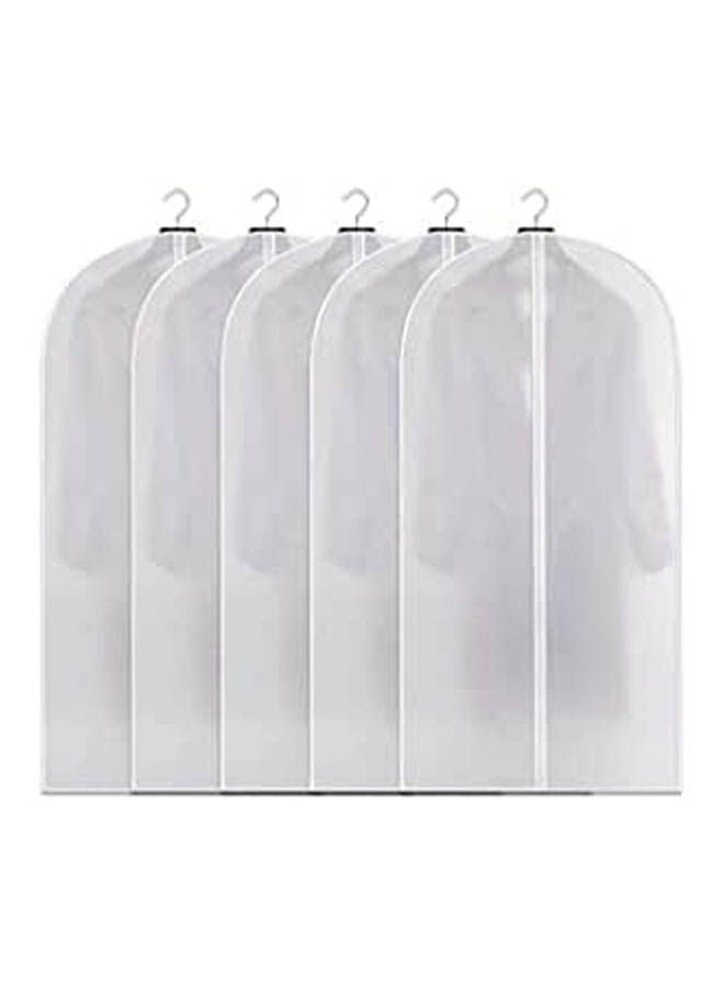 ماركة غير محددة Hanging Garment Bag Clothes Cover Lightweight White 