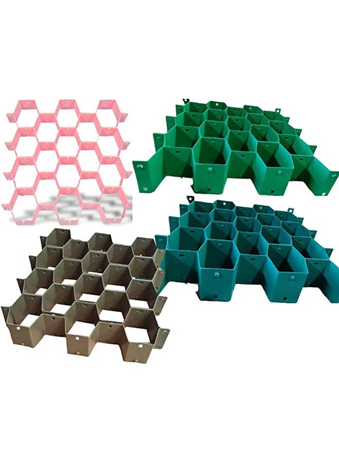 4Pcs Plastic Diy Grip Drawer Organiser Dividers Household Storage Thickening Housing Spacer Multicolour