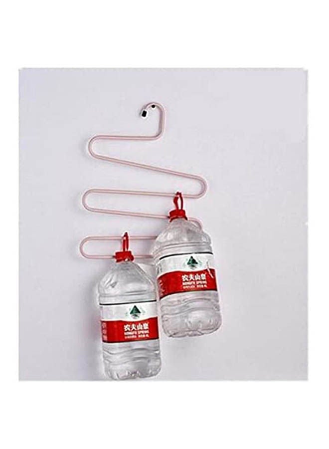 ماركة غير محددة 3 Pcs Pants Hanger Multi-Layer S-Style Jeans Hanger Closet Organizer Pink  - Image 2