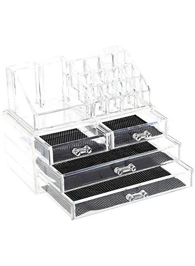 مجموعة من قطعتين من صناديق العرض ومستحضرات التجميل المصنوعة من الأكريليك - Image 2