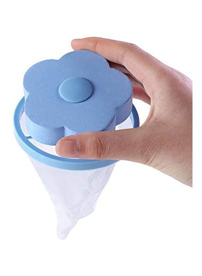 Generic - Home Floating Lint Hair Catcher Mesh Pouch Washing Machine Laundry Filter Bag Blue - Image 1