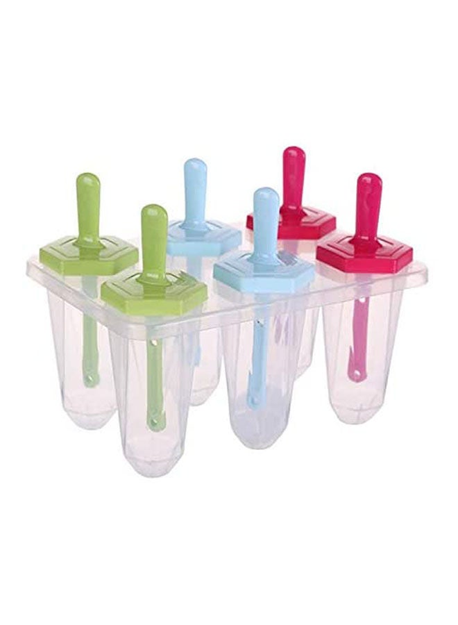 Ice Trays Set Of 6 Diy Popsicle Molds Ice Pop Makers Ice Pop Molds Ice Bar Maker Plastic Popsicle Mold Multicolour - Image 1