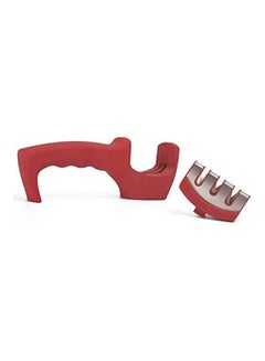 Kitchen Knife Sharpener - Three-Stage Sharpening Tool To Help Repair Red