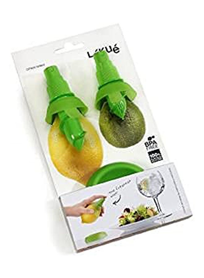 Lemon Juice Squeezer And Sprayer 2Pcs Green - Image 1