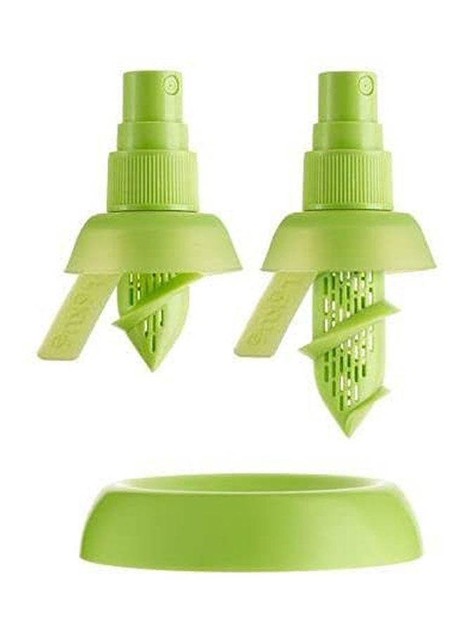 Lemon Juice Squeezer And Sprayer 2Pcs Green - Image 2
