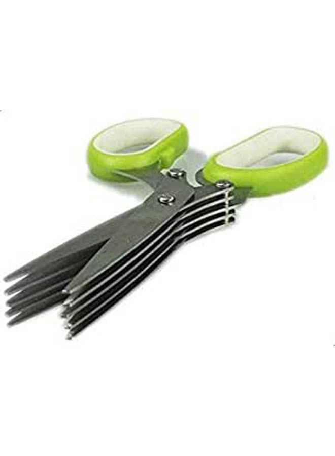 5 Blades Scissor For Kitchen Green 