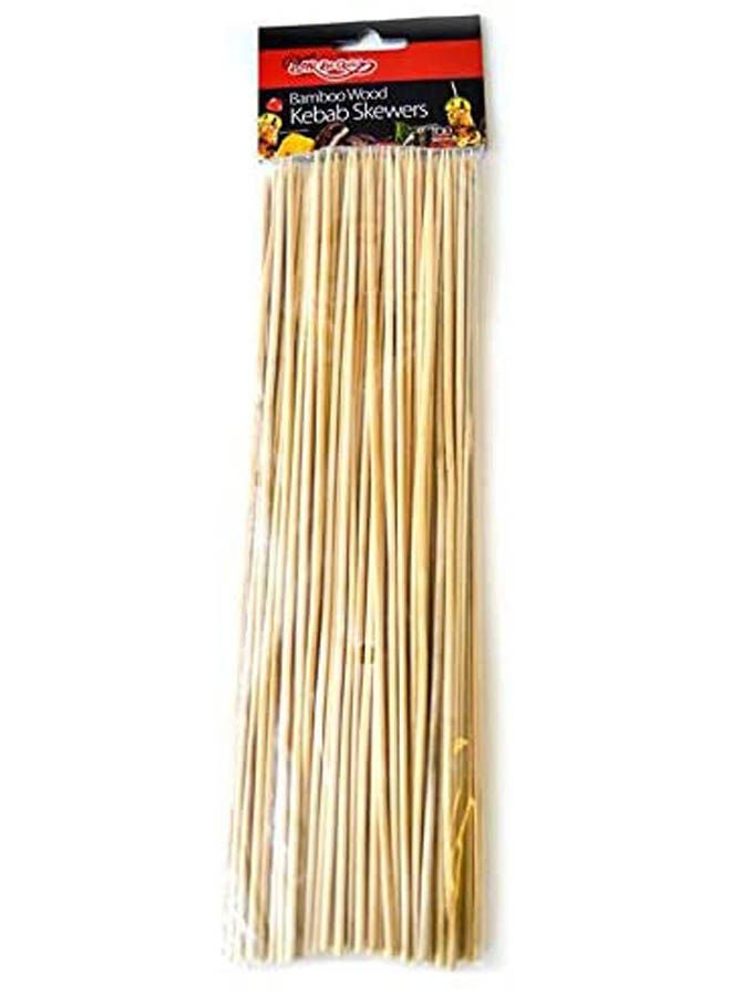 Bamboo Skewers 100Pcs Beige 