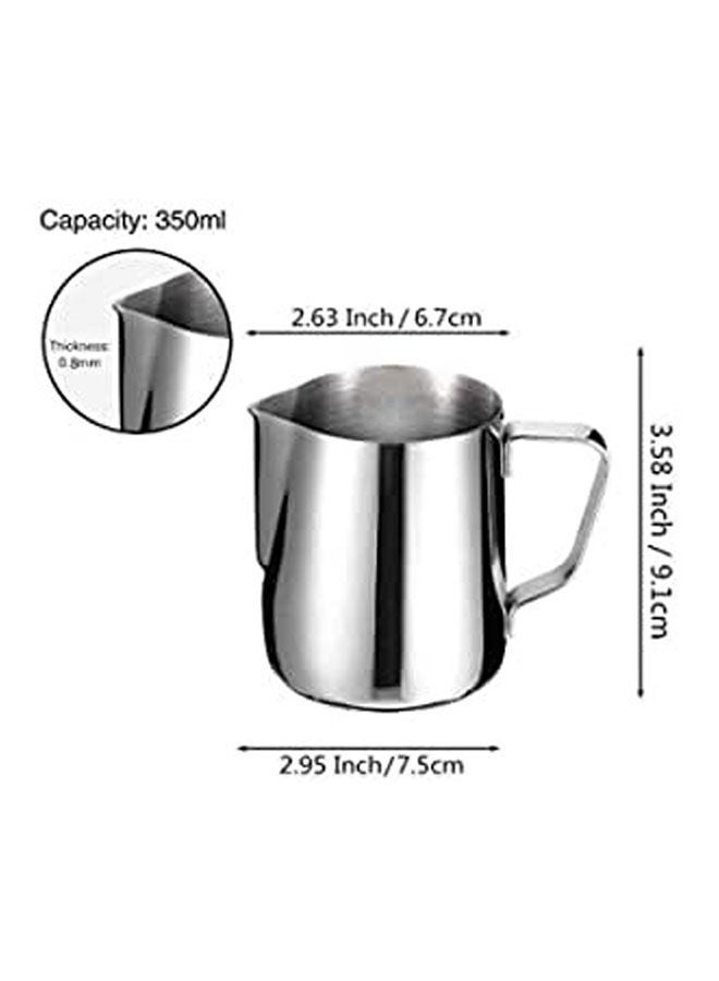 Generic Milk Frothing Pitcher Jug Silver 350ml  - Image 1
