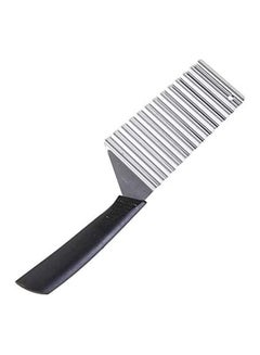 Potato Wavy Cut Edged Knife Handle Kitchen Gadget Vegetable Fruit Cutting Peeler Cooking Tool Brown