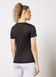 Calvin Klein Performance Mesh Panel Logo T-Shirt Black  - Image 2