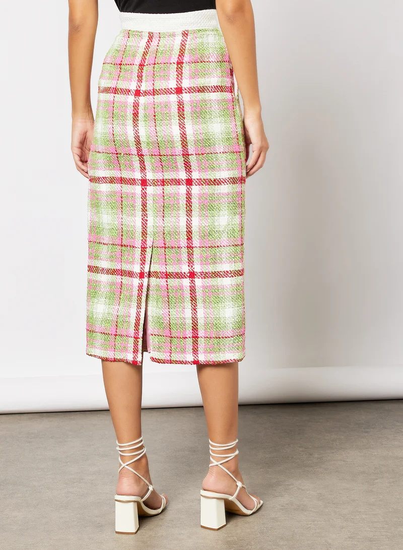 sister jane Nora Tweed Midi Skirt