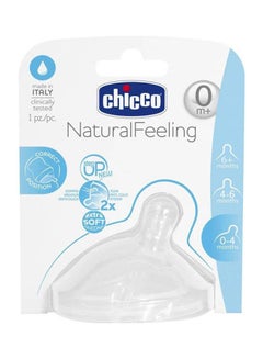 Chicco Natural Feeling Step-Up Baby Bottle Teat 0M+ Slow 1 Pc 