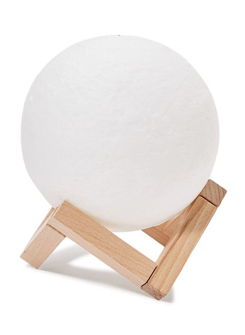 3D Printed Moon Dimmable Night Lamp Yellow