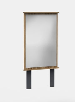 Switch Modern Sorrel Series Rectangular Mirror SRL MR760(WN12) For The Perfect Stylish Home Bedroom Medium Walnut 760 x 45 x 1040mm  - Image 2