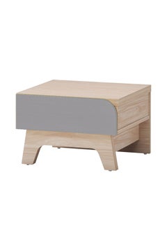 Switch Bedside Table - Size 480 X 432 X 309 Wood Rosewood/Grey Nightstand Comdina - Bedroom Furniture Rosewood/Grey 524X 456X 130mm  - Image 3