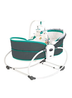 Mastela 5-In-1 Multifunctional Baby Portable Rocker And Bassinet Cradle Bed Newborn To Toddler With Canopy  - Image 1