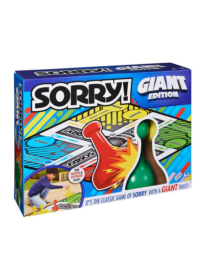Spin Master Games Giant Edition Sorry Game 1 Players - Image 1