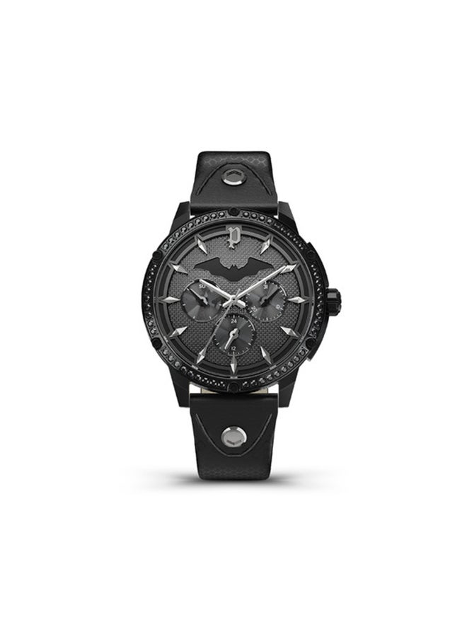 POLICE Men's The Batman Catwoman Edition Round Shape Chronograph Wrist Watch PEWLF2205201 - 40mm - Black - Image 1