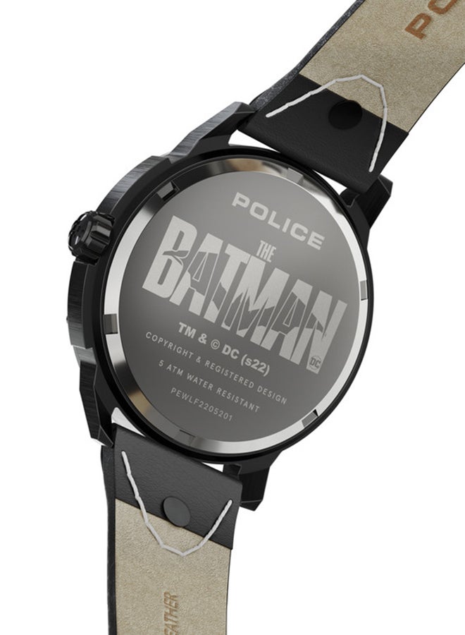 POLICE Men's The Batman Catwoman Edition Round Shape Chronograph Wrist Watch PEWLF2205201 - 40mm - Black - Image 4