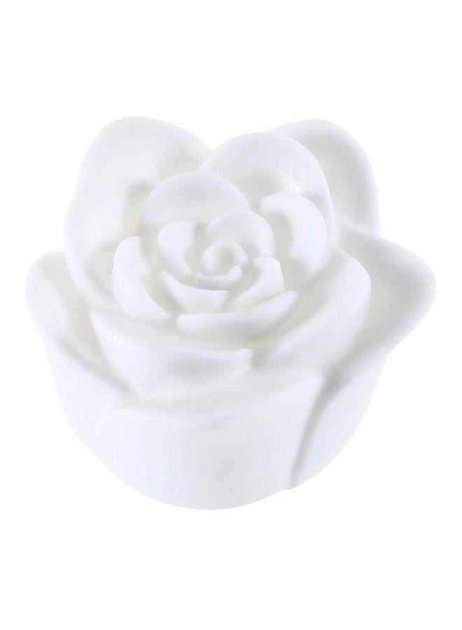 VANDER LIFE Flameless Rose Flower LED Night Light White - Image 1