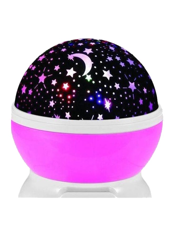 Generic Rotary Flashing Star Moon Projector Night Light  - Image 1