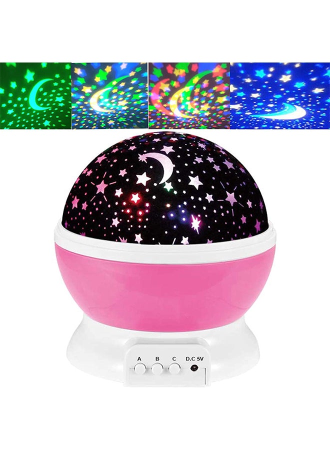 Generic Rotary Flashing Star Moon Projector Night Light  - Image 2