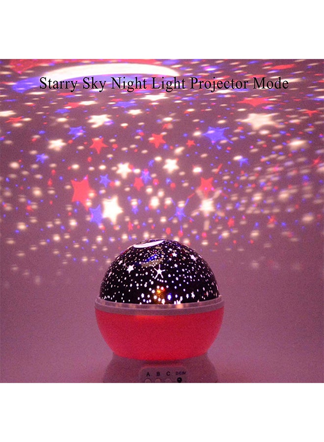 Generic Rotary Flashing Star Moon Projector Night Light  - Image 4