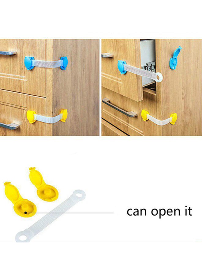 Baby Safety Locks Uses 3M Adhesive with Adjustable Strap and Latch System (8 Pieces, Blue Lining) - v1650892252/N21594244A_5