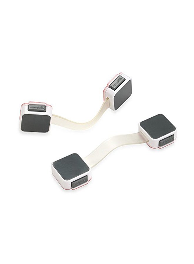 Xtraguard Dual Locking Latch, Pack Of 2 - Grey/Black