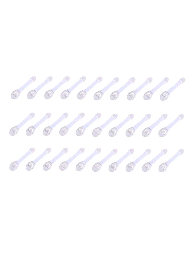 مجموعة أقفال أمان الأبواب لحماية الأطفال مكونة من 30 قطعة - Image 1