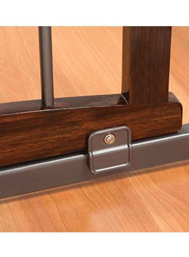 summer infant - Multi-use Extra Tall Walk-Thru Gate With Quality Metal and Hardwood- Brown/Grey - Image 1