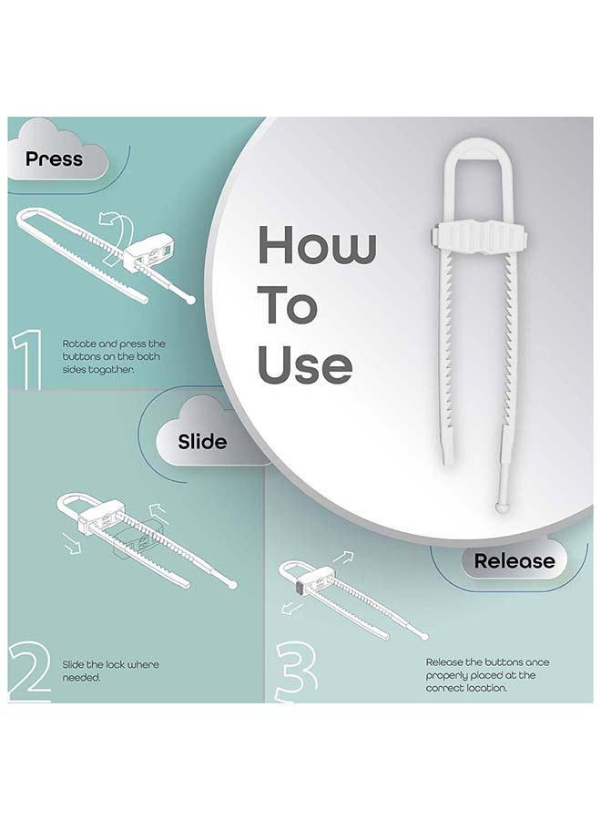 مون قفل منزلق للخزانة الكبيرة - Image 5