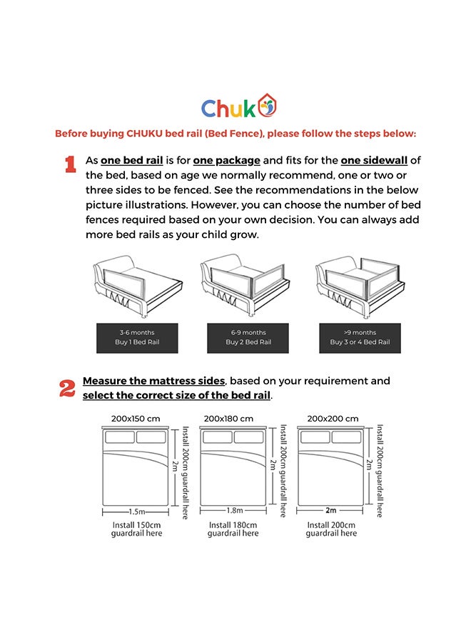 Bed Fence Baby Safety Bed Rail BL200
