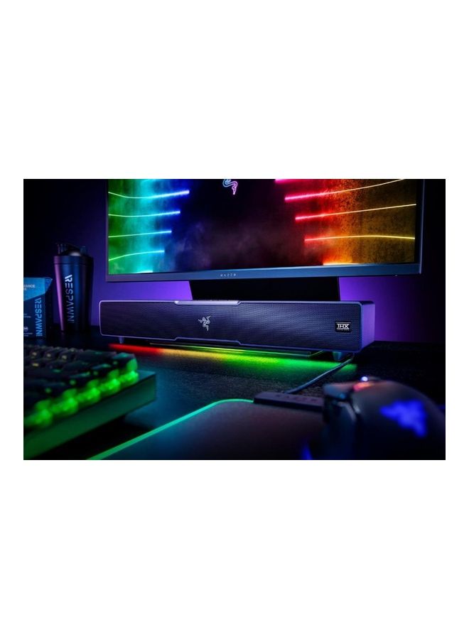 RAZER - Razer Leviathan V2 Multi-Driver PC Gaming Soundbar with Subwoofer, THX Spatial Audio, Chroma RGB, Bluetooth 5.2, PC, Desktop/Laptop, Smartphones, Tablets & Nintendo Switch - Black - Image 1