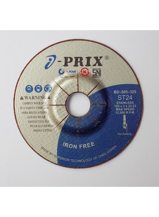Prix Stainless Steel Cutting Wheel 5 inch Multicolour - Image 1