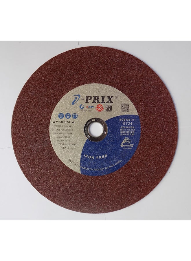Prix Stainless Steel Cutting Wheel 12 inch Multicolour