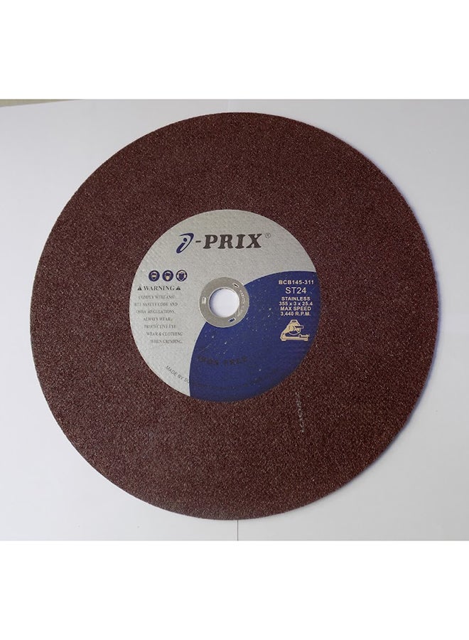 Prix Stainless Steel Cutting Wheel 14 inch Multicolour