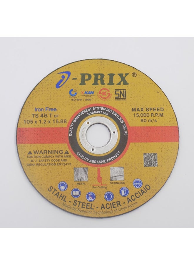 بريكس Stainless Steel Cutting Wheel 4x1.2 inch Multicolour - Image 1