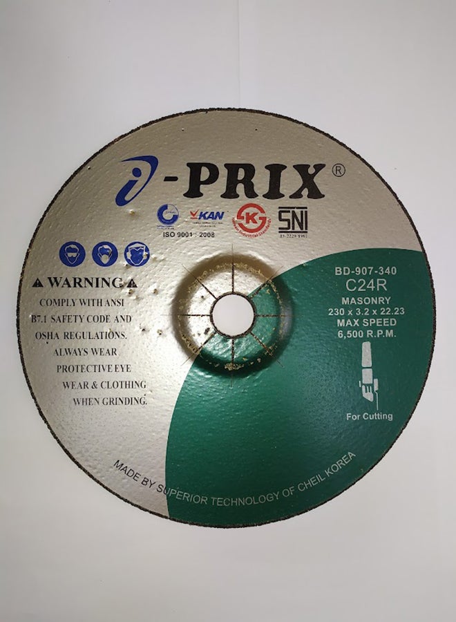Prix Masonary Cutting Wheel 9 inch Multicolour - Image 1