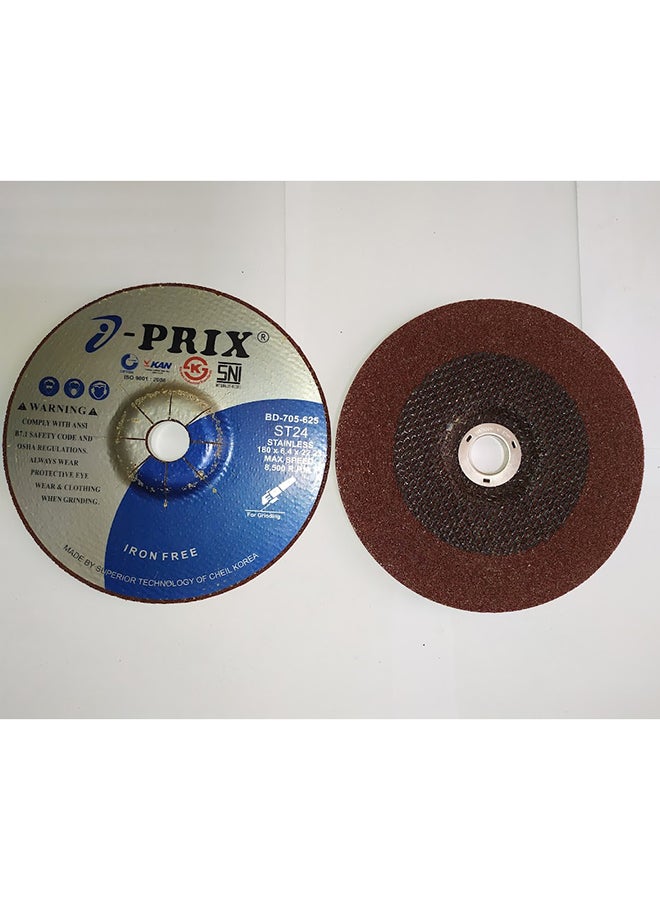 بريكس Stainless Steel Grinding Wheel 7 inch Multicolour - Image 2