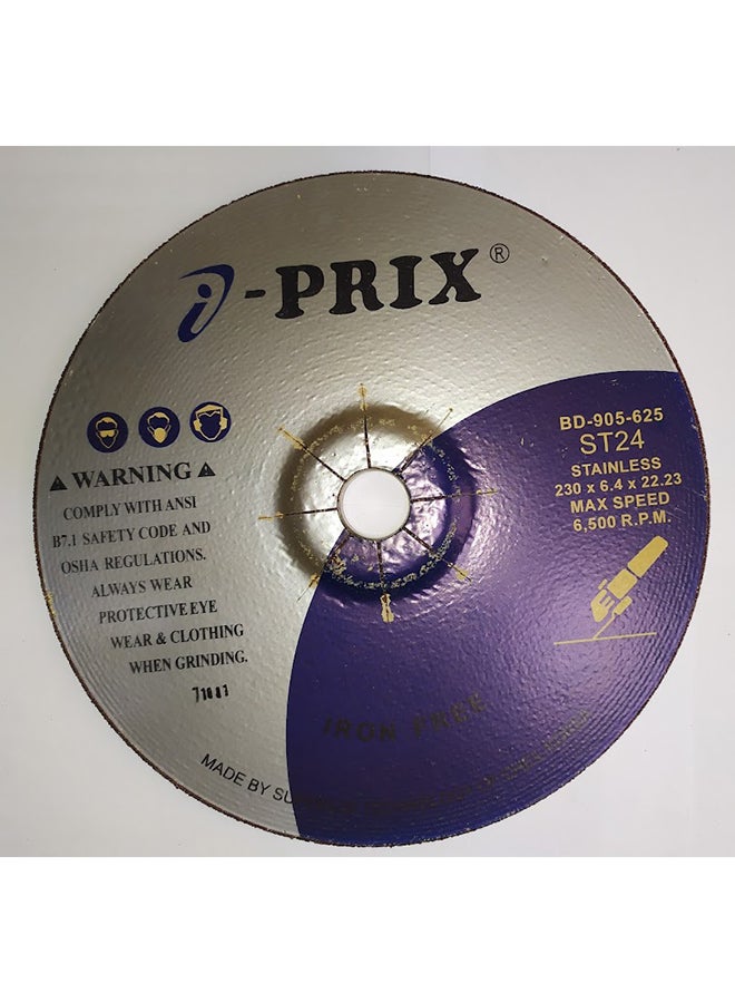 Prix Stainless Steel Grinding Wheel 9 inch Multicolour - Image 1