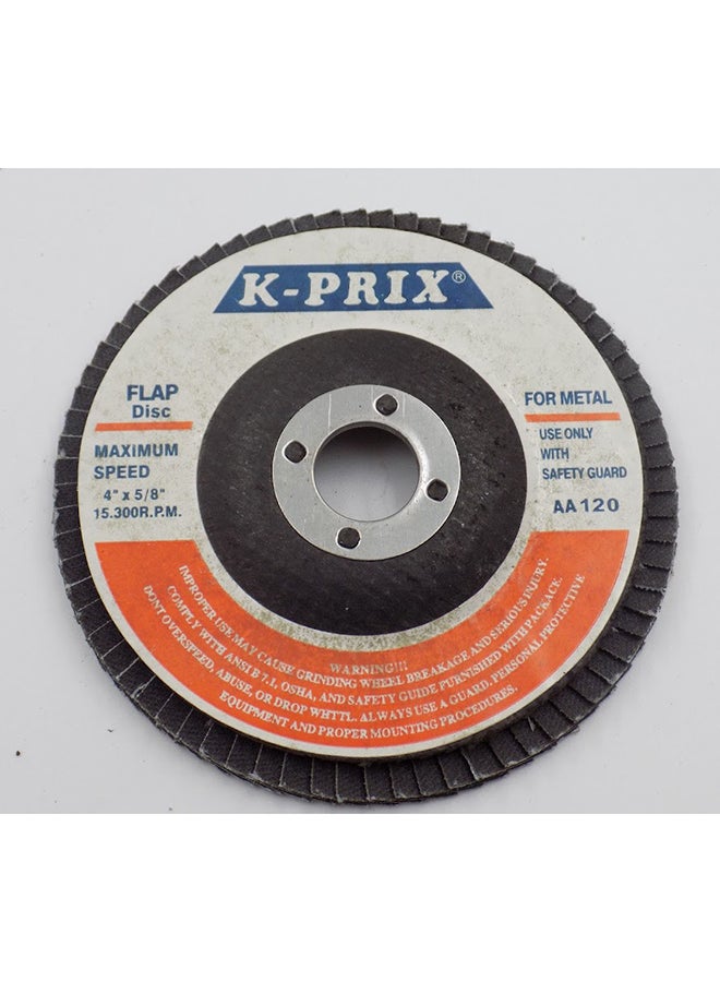بريكس Metal Flap Disc 4-1/2-inch,120 Grade Multicolour - Image 1